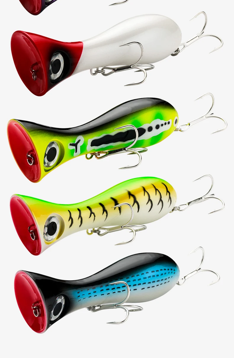 Popper Angelköder 95 mm 31 g Topwater-Köder für Süßwasser, Sitzwasser, Angelköder – Detail 7