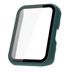Premium Glass + Protective Case for Smart Watch - Full Coverage Bumper with Tempered Film (Pine Green)