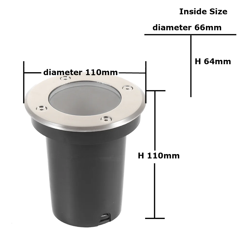 Underground Light LED Buried Light GU10 MR16 Lamp Decking Step Terrace Garden Path Inground Lighting Outdoor Waterproof led underground light