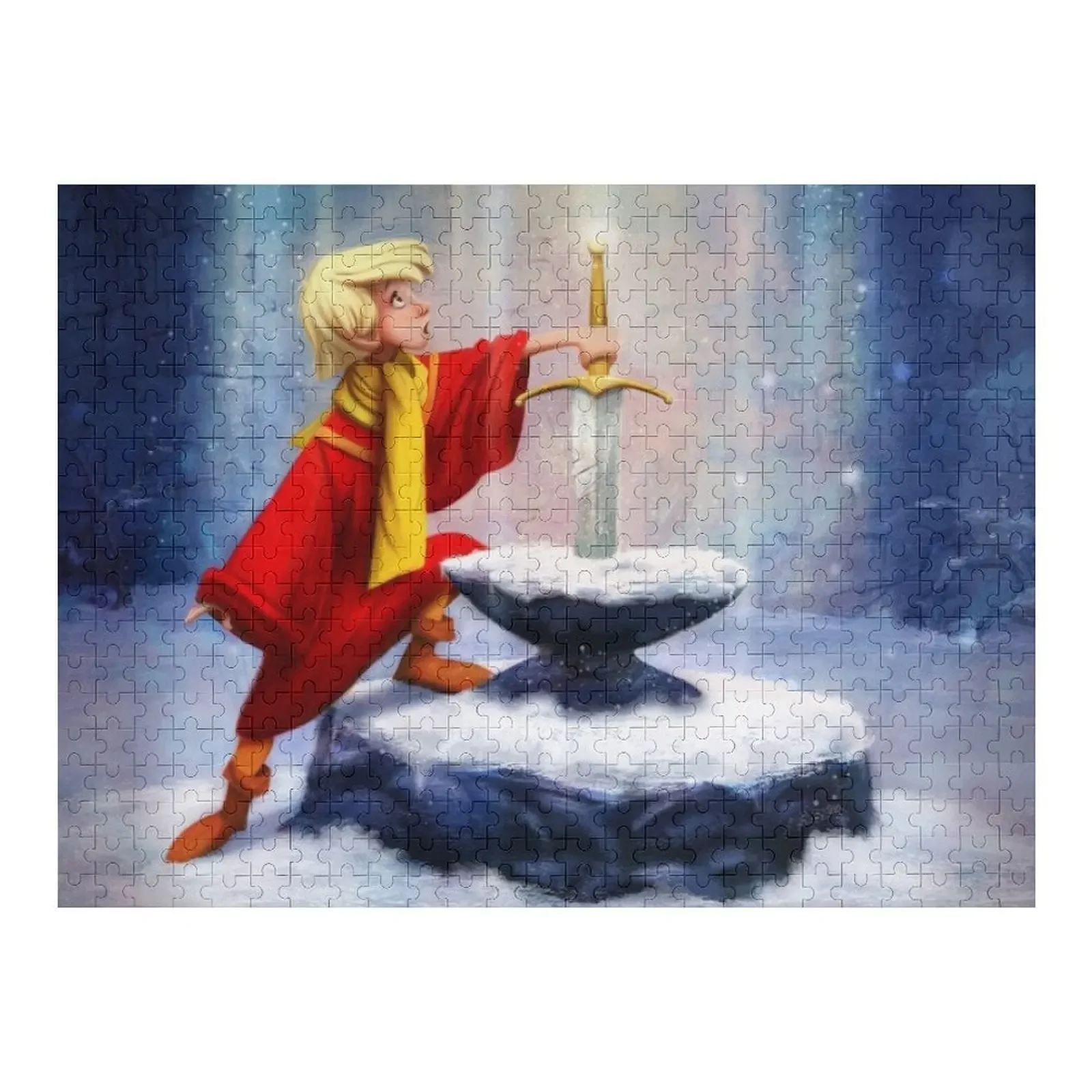 Sword in the Stone Jigsaw Puzzle Adult Wooden Custom Name Child Toy Puzzle