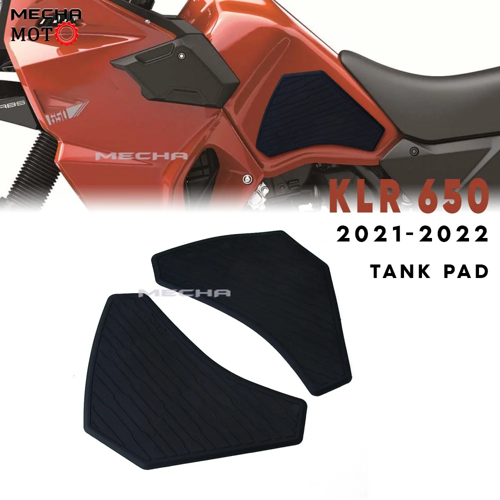 Fuel Tank Pad for Kawasaki KLR 650 KLR650 2021 2022 Anti-slip Scratch-resistant Rubber Knee Grip Sticker Decal Fuel Tank Protect