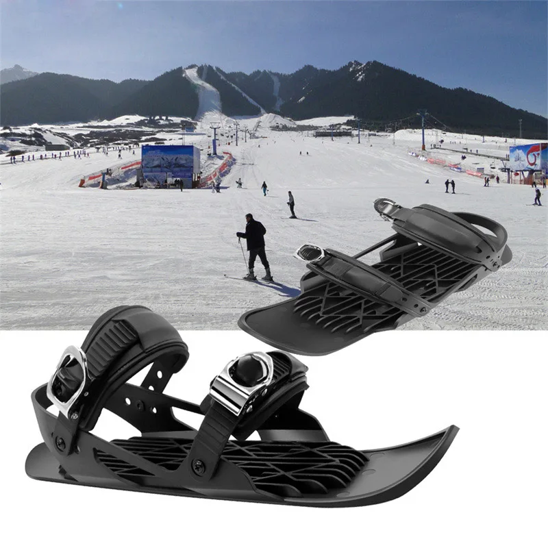 Adult Kids Snowshoes Ski Skates Adjustable Strap Skis for Kids Ages 3-17 Cool Colorful Adult Outdoor Ski Sports Accessories