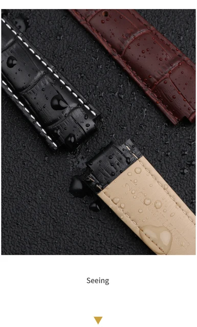 Pulseira dedicada para relógio LV, boca levantada para a série Louis Vuitton  Tambour, Q1121, pulseira de couro genuíno Q114k, homens e mulheres -  AliExpress