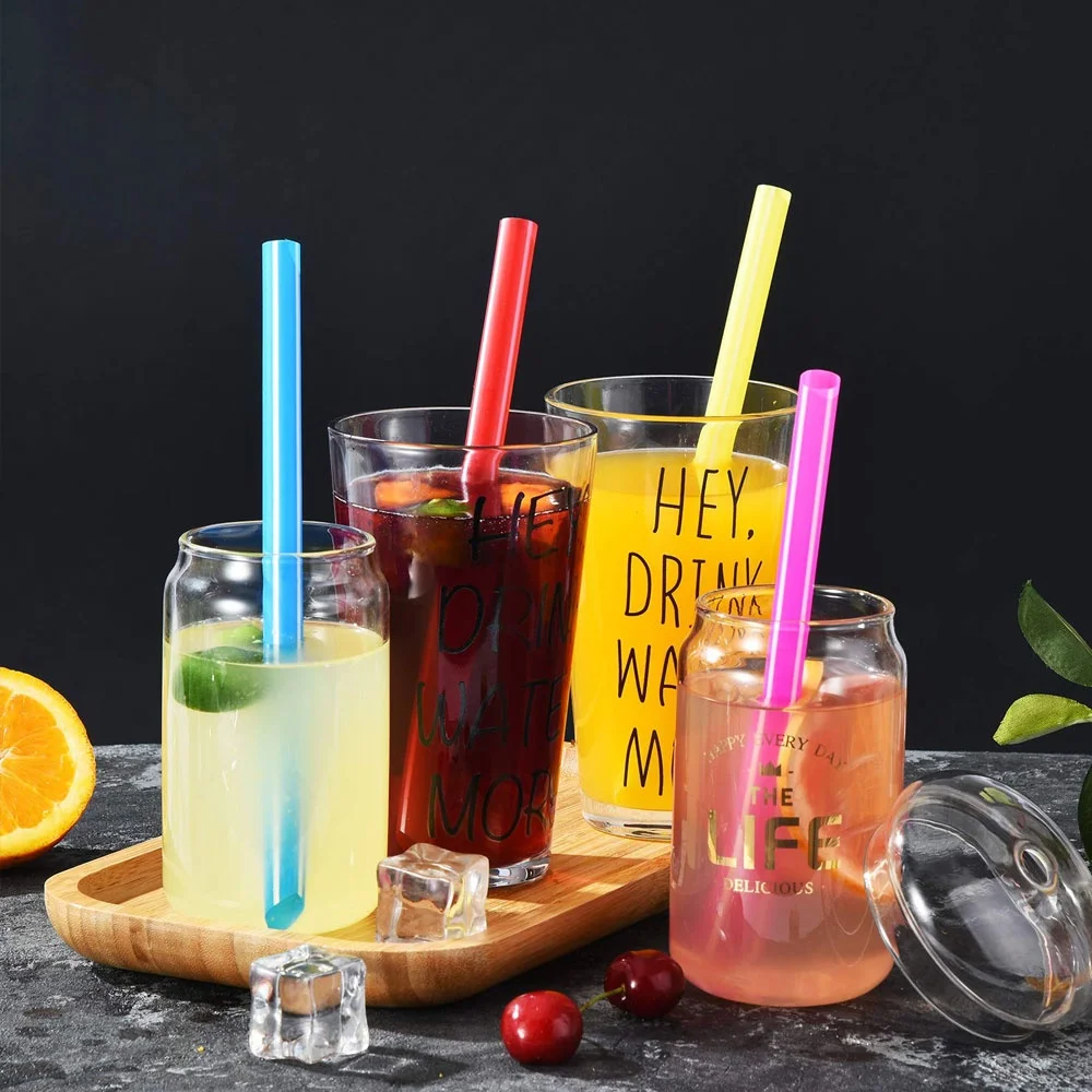 300Pcs Disposable Plastic Straws For Party Drink