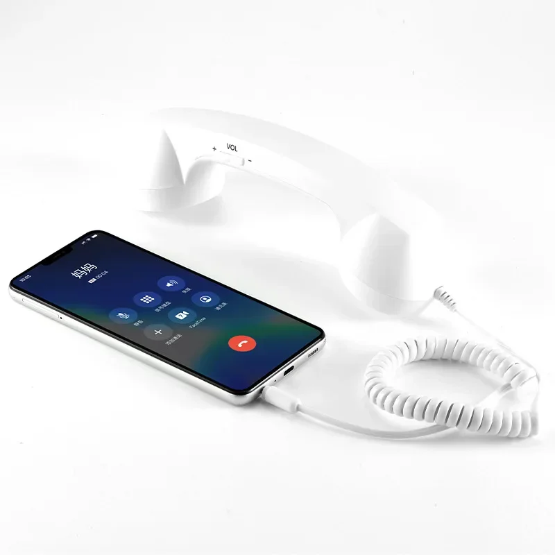 Ricevitori telefonici retrò da 3,5 mm Ricevitori telefoni cellulari per iPhone/iPad/Samsung PC Cuffie classiche portatili - immagine 4