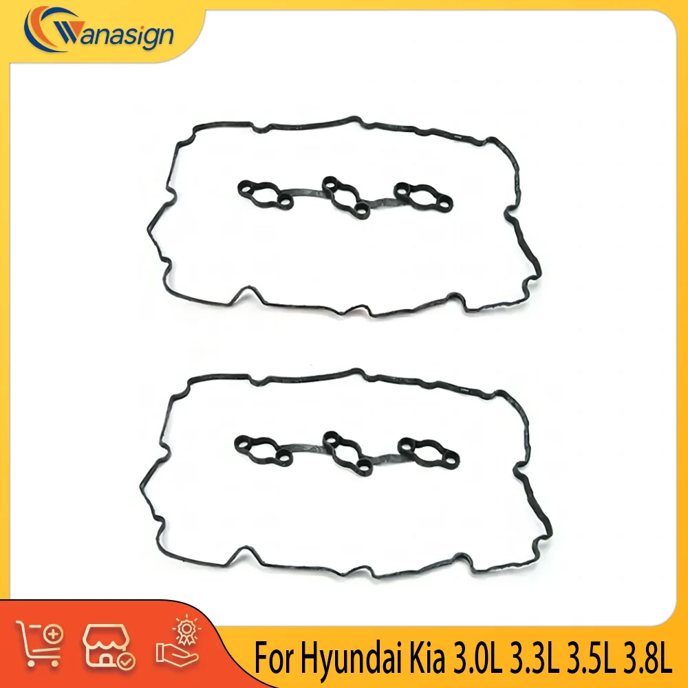 Комплект прокладок крышки клапана для Hyundai KIA 3,0 л 3,3 л 3,5 л 3,8 л G6CT G6DA G6DB G6DC G6DE G6DF G6DG L6DB G6DH G6IM G6DL G6RB
