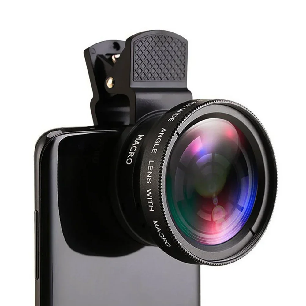Professional HD 2-in-1 Phone Camera Lens: 0.45X Wide Angle & 12.5X Macro