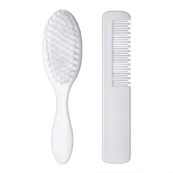 2pcs/set Infant Baby Toldder Hair Massage Comb Scalp Brush Fetal Lichen Removal Comb