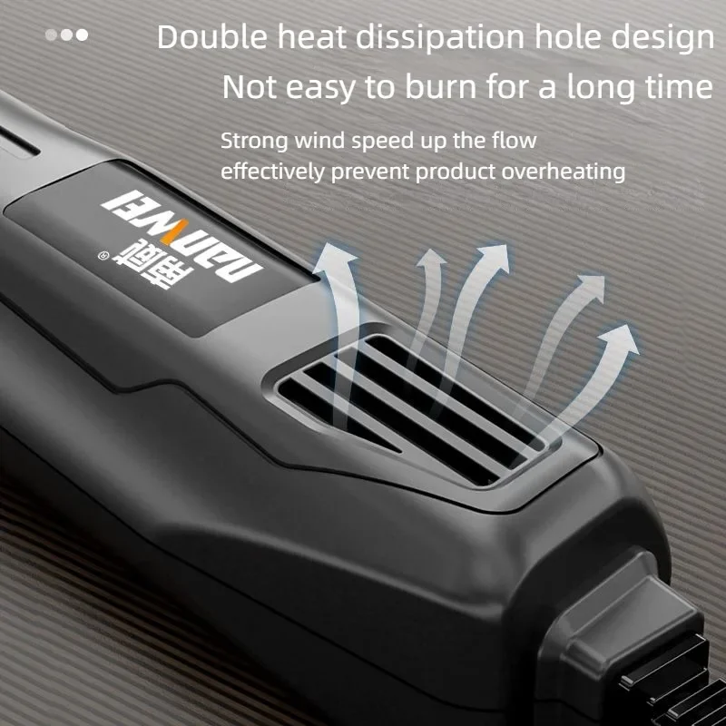 NANWEI 220V DIY Heat Gun Electric Power tool hot air spear 140/300W temperature Gun with supporting seat Shrink Plastic tools 6