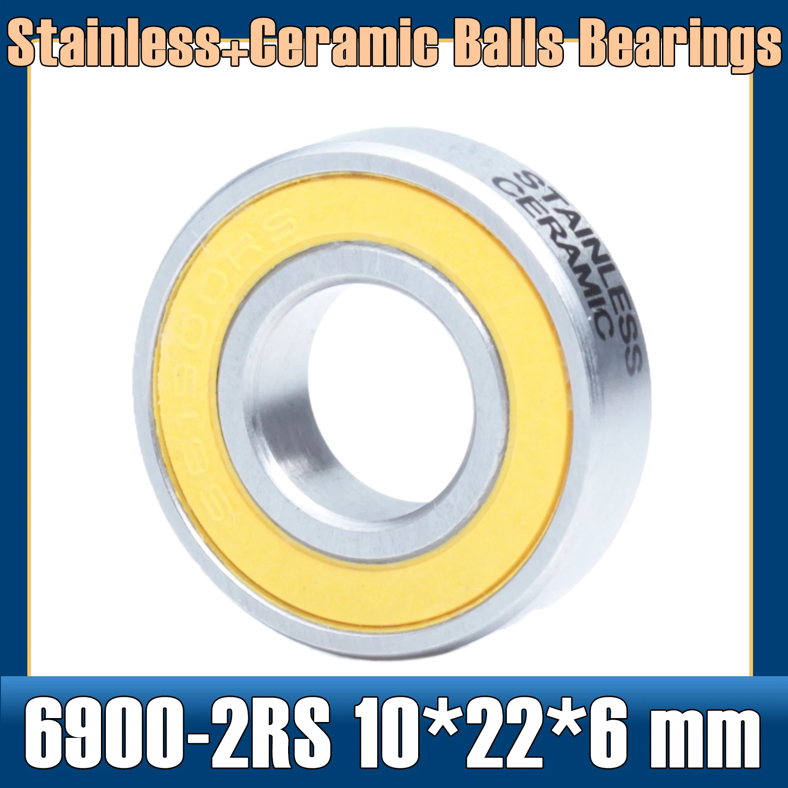 6900-2RS нержавеющий подшипник 10*22*6 мм (1 шт