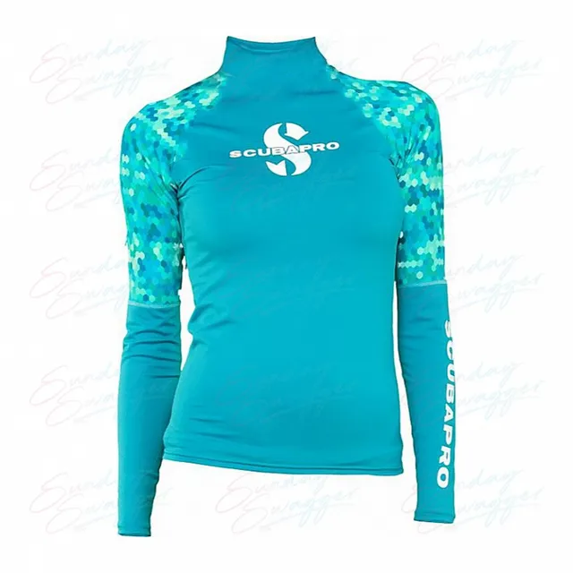 Women Printed Rash Guard with UV Sun Protection and Perfect Fit