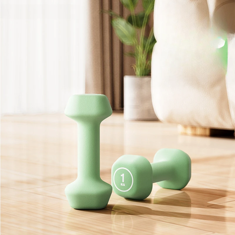 Women Dumbbells Weight Loss Slimming Slim Waist Fitness Equipment Plastic Dip In Dumbbell Beginners Arm Muscles Dumbbell Set