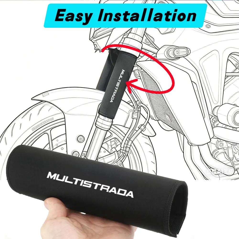 Per Ducati Multistrada 1200 1200S V4S 2010-2024 2025 Accessori Moto Adventure Protezione Ammortizzatore Forcella Anteriore - Image 4
