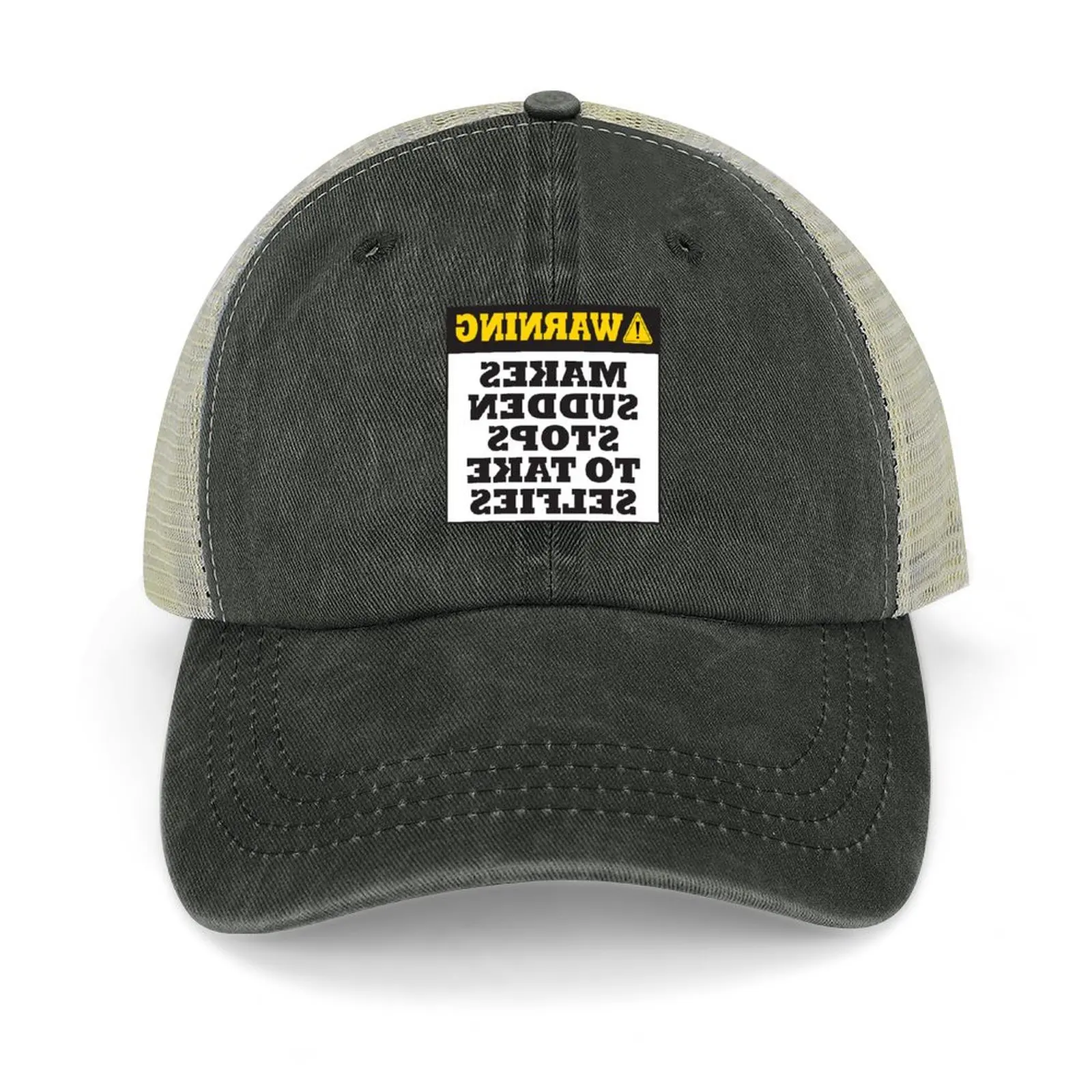 

Warning - Selfie Cowboy Hat Cosplay Ball Cap Men Hats Women's
