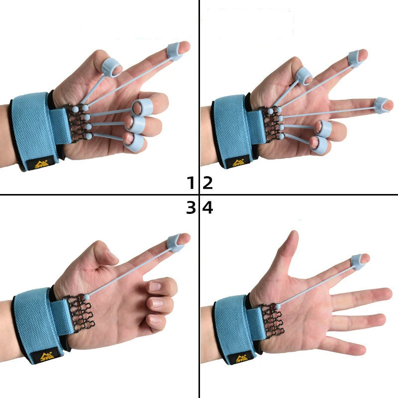 Finger Gripper Strength Trainer Hand Yoga Resistance Band Finger Flexion And Extension Training Device Force Grip Device finger trainer,finger strength trainer