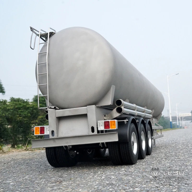 LESU Metal 1/14 40Ft Oil Tank Gas-Tanker Semi Trailer For RC Tamiyay Tractor Truck Remote Contro Toys Car Model Th14463 3