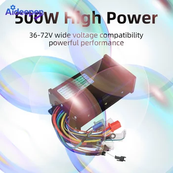 Controller Motore Brushless 500W 36~72V per Biciclette Elettriche, Sistema di Controllo Elettronico Intelligente, Modulo di Azionamento Motore