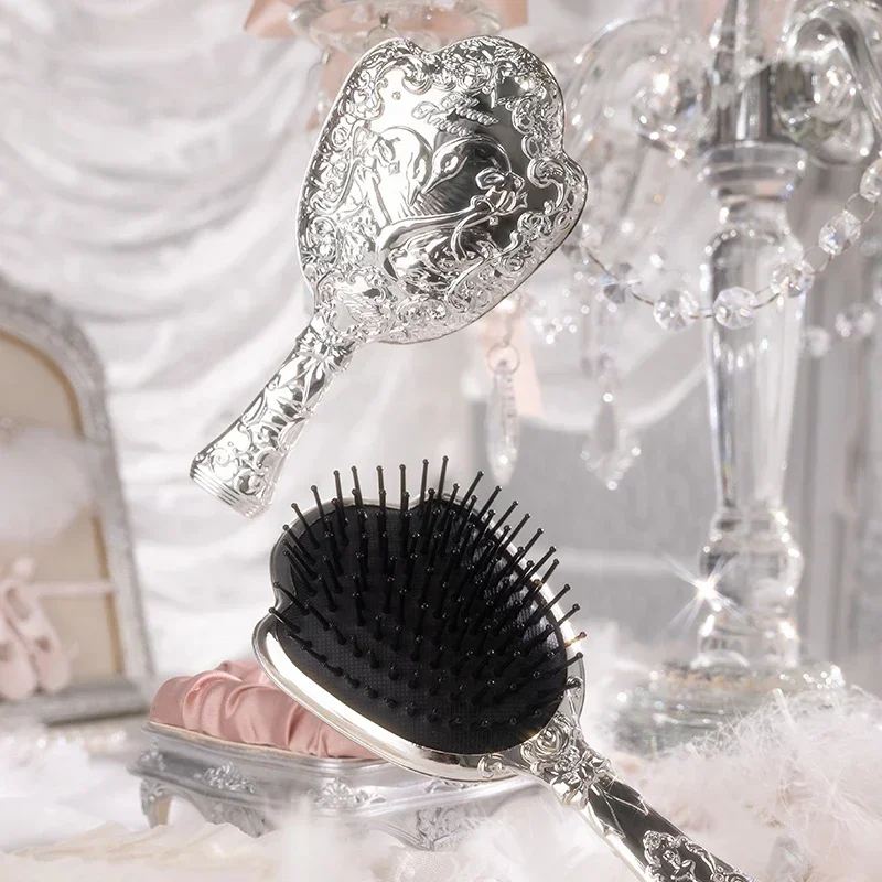 Flower Sa Swan Ballet Series Paddle Hair Brush Air Cushion Hair Comb