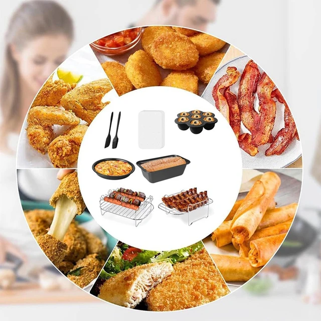 Air Fryer Accessories For 6. 5 QT And 8 QT Ninja Foodi,Air Fryer Bake Kit ,  Non-Stick Coating,Dishwasher Safe - AliExpress