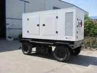 Générateur diesel mobile 150 kW 187,5 kVA avec remorque / alternateur sans balais / R6108IZLD Générateur diesel portable 3