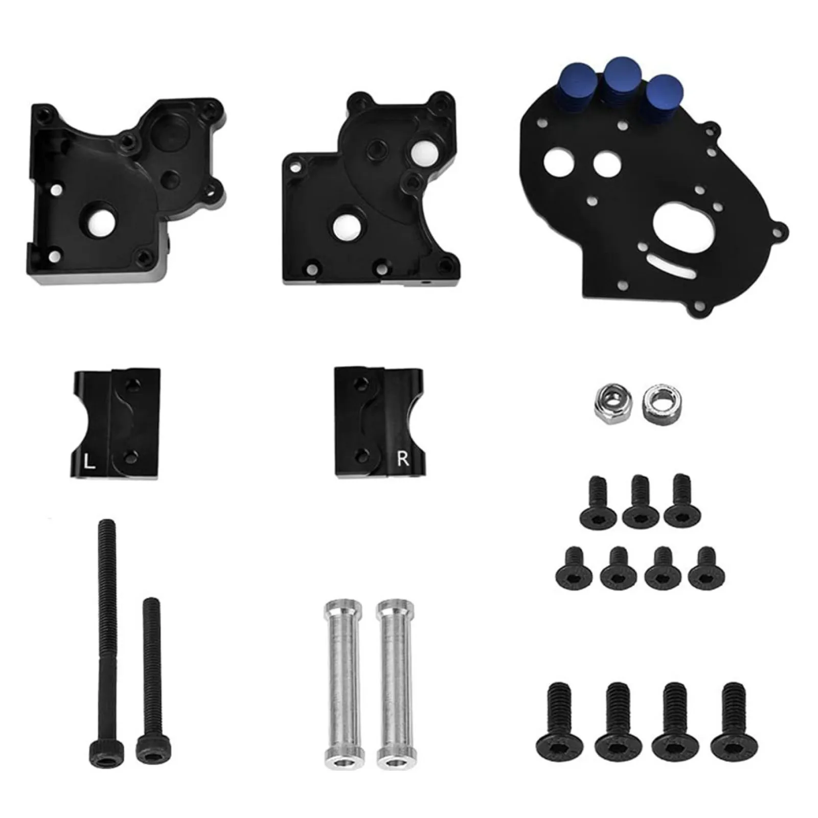 1/10 RC Car Al Alloy Transmission Gearbox Box Shell Case For Traxxas 1/10 Slash 2WD RC Car Upgrade Parts DIY Accessories 3
