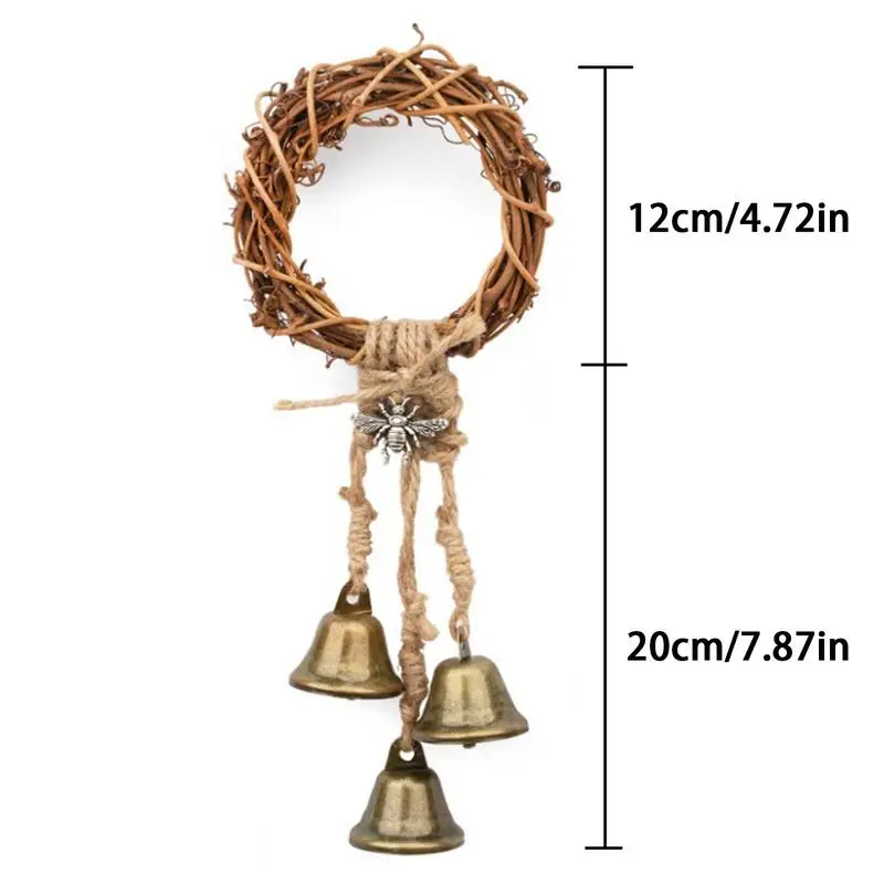 Witch Bell For Door Knob Protection Door Witch Wind Chimes Wreath Handmade Bells Magic Wind Chimes For Home Doorknob