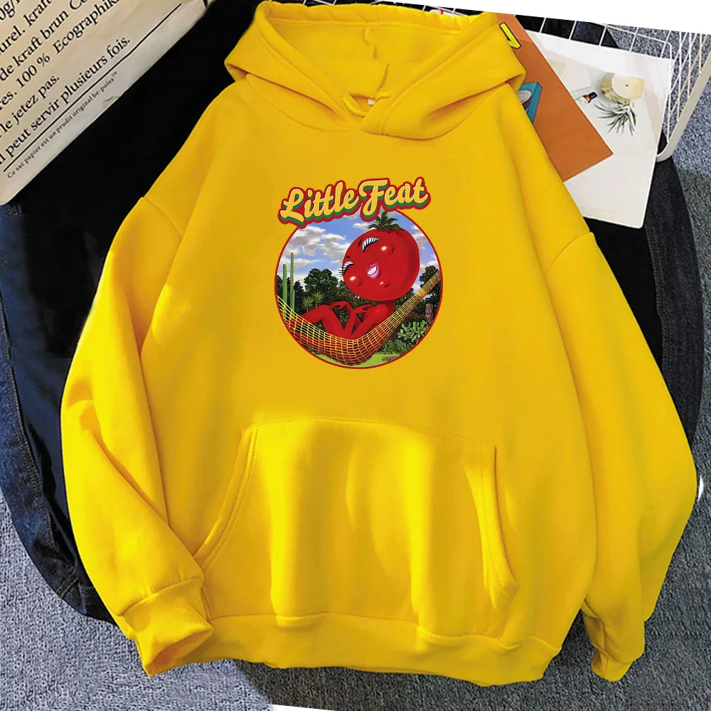 Little Feat Tomato Graphic Hoodies Moletom Feminino Women Men Winter Comfortable Sweatshirts Gothic Fashion Printing Sudaderas 2