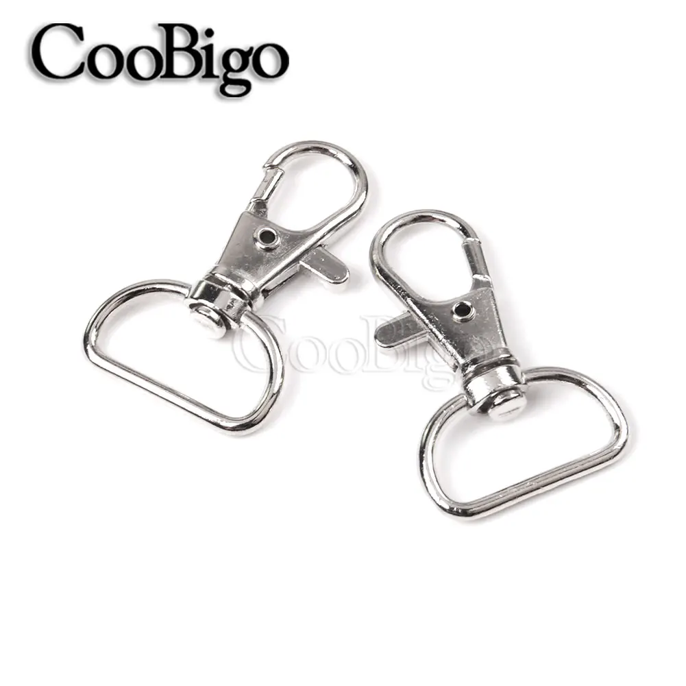 Metal Snap Hook 5/16"-1-1/4" Swivel Lobster Clasp Clip Carabiner for Keychain Key Fob Chain Ring Bag Hardware