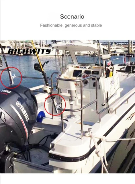 Stainless Steel Marine Boat Fishing Rod Holder Rack Support For