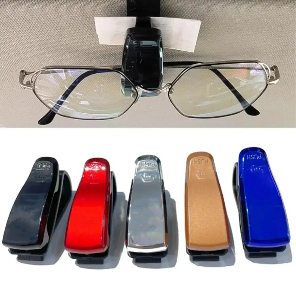 ABS Car Sun Visor Glasses Clip Holder for Sunglasses and Cards