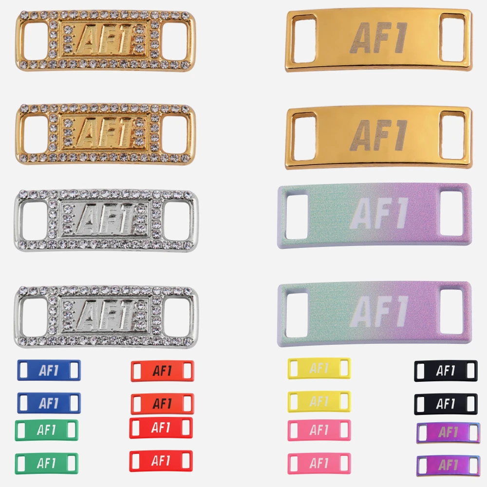 금속 AF1 신발끈 버클 액세서리, 금속 레이스 잠금 장치, DIY 스니커즈 키트, 금속 레이스, 공군 원 버클