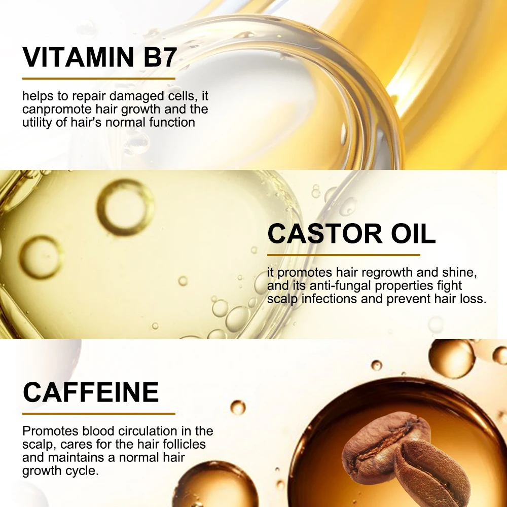 Hair Growth Serum Men Women Biotin Potent Hair Growth Essence Powerful Hair Thickener Massage Oil Scalp Treatments Anti Loss Medicine Care