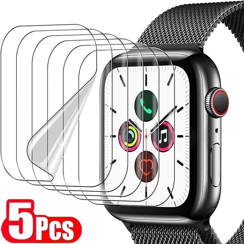 5PCS Protection Film for Apple Watch 9 5 6 SE 40mm 44mm 41mm 45mm Screen Protector for Apple Watch 5 6 7 8 9 41mm 45mm 40mm 44mm 5PCS Protection Film for Apple Watch 9 5 6 SE 40mm 44mm 41mm 45mm Screen Protector for Apple Watch 5 6 7 8 9 41mm 45mm 40mm 44mm