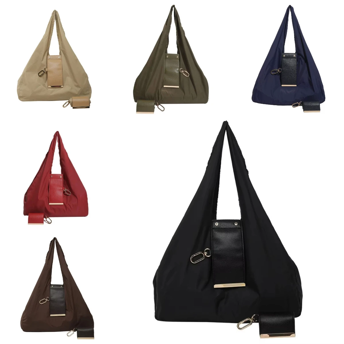 Eco-Friendly Reusable Keychain Tote Bag with Key Ring - Large Capacity, Lightweight, and Foldable Shopping Bag