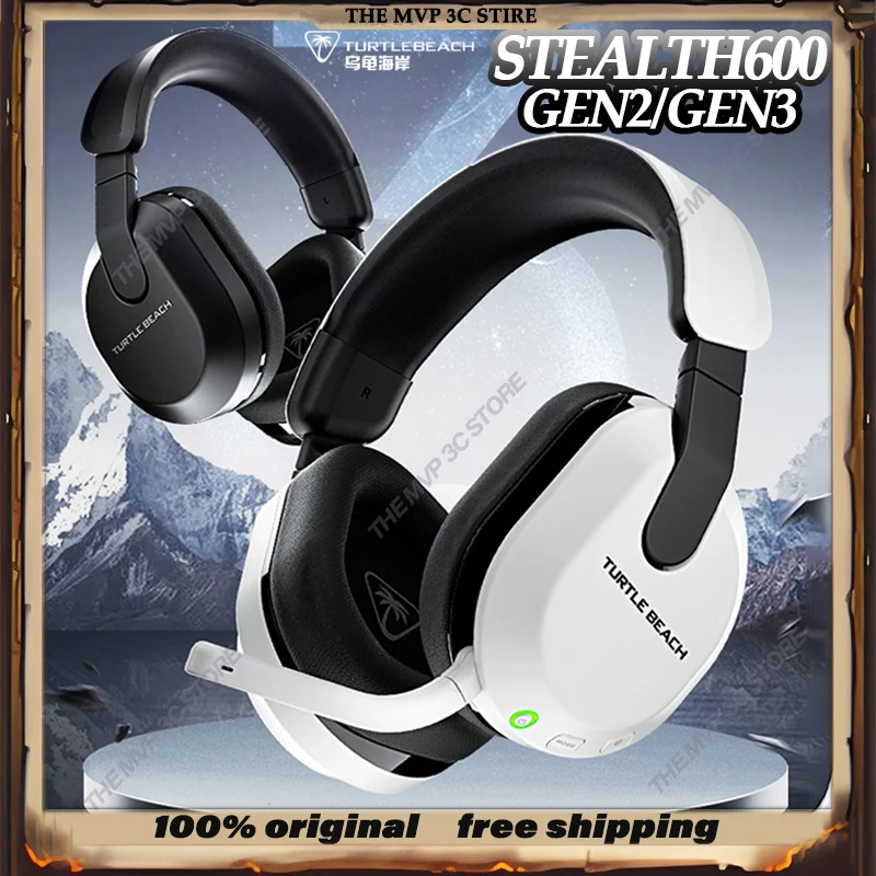 Turtle Beach STEALTH600 Gen2 Gen3 Wireless Gaming Headphones FPS PUBG Lightweight Music Hifi Headset Laptop Valorant