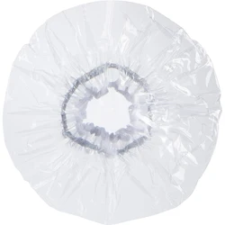 Deluxe Oversized Waterproof Shower Cap - Reusable Transparent Bathing Accessory (38cm)