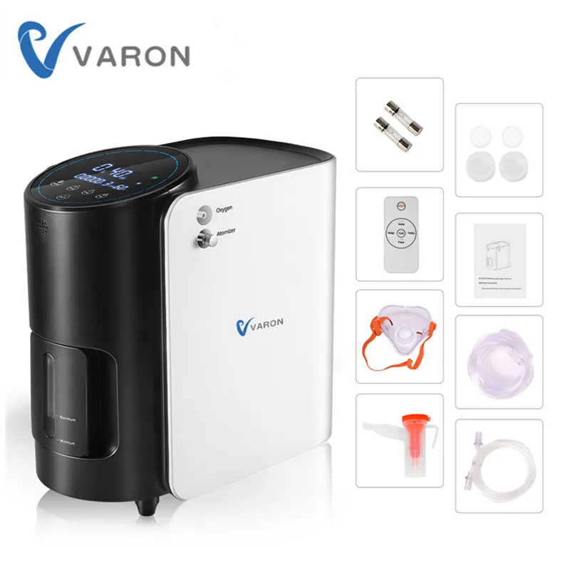 

VARON Oxygen Generator Machine Oxygen Concentrator 1-7L/Min Adjustable Home Atomization For Elderly Pregnant Women