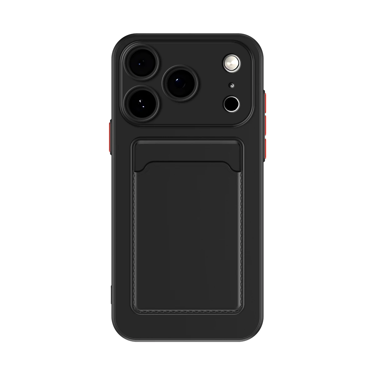 Premium Soft Silicone Card Holder Wallet Phone Case - Shockproof Back Cover with Card Slot