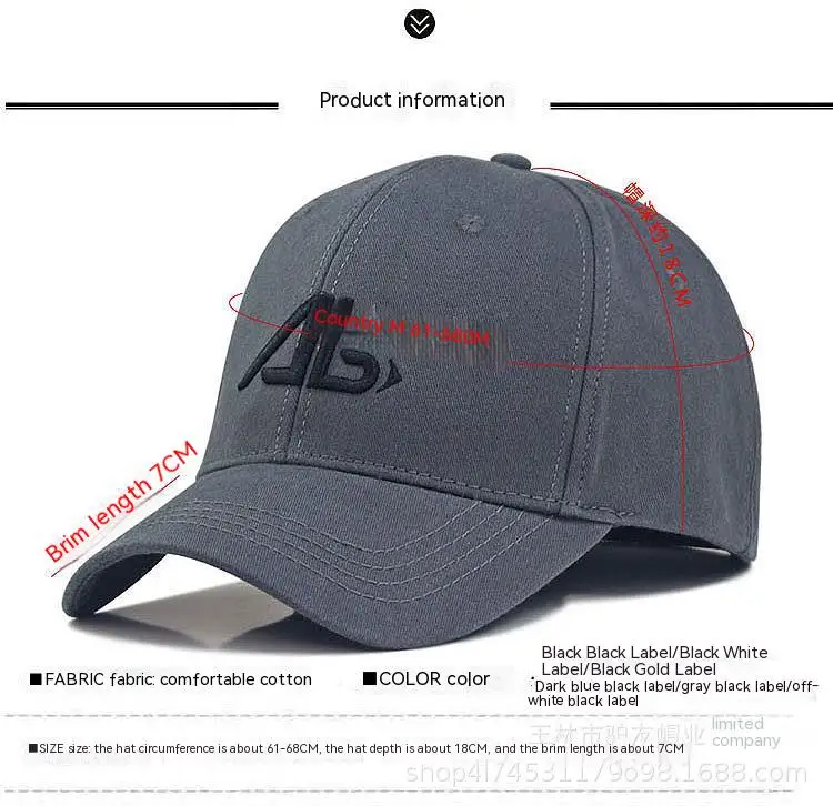 11 Colors Oversize Baseball Cap XXL Big Head Hats for Men Large Head Dad Hat Adjustable Plus Size