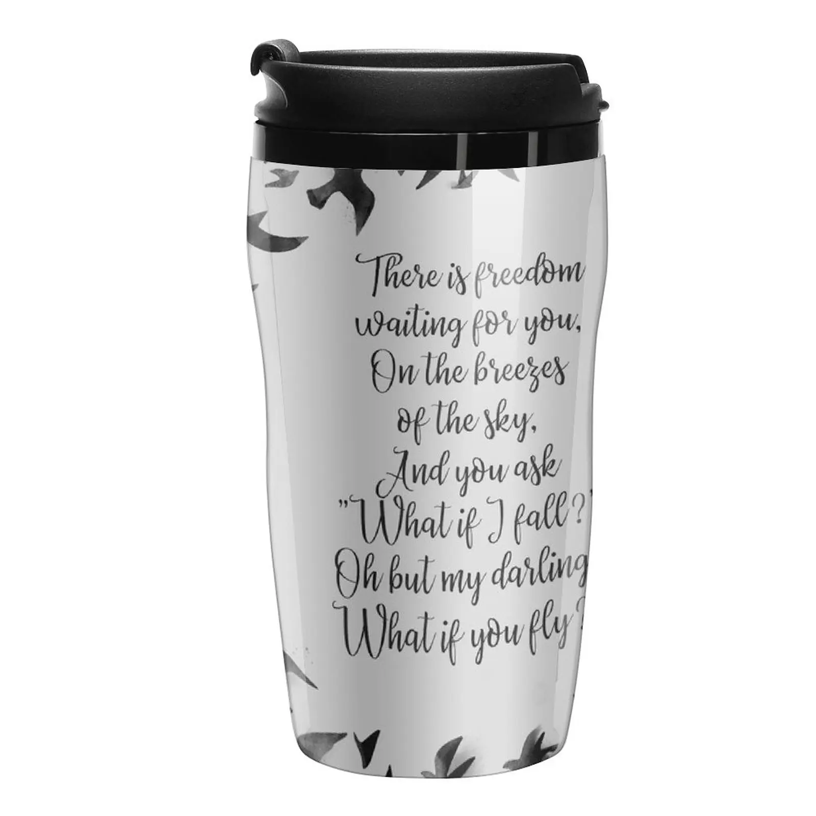 

New What if I fall, what if you fly quote Travel Coffee Mug Sets Of Te And Coffee Cups Coffee Mugs Creative Cup Coffee Set