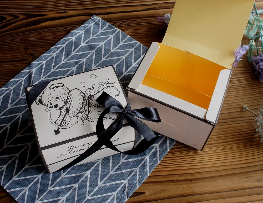 10 Pcs Blue Dog Bear Doll Paper Boxes 15.5×10×12cm for Wedding Birthday Valentine’s Day... - SKU BDBB2204 - UGI Packaging