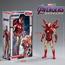 

Disney Marvel Iron Man Mk5 Hand Can Change Captain America Toy Model Adult Gift Cool Gift 7 Inch Children's PVC Thor Toy