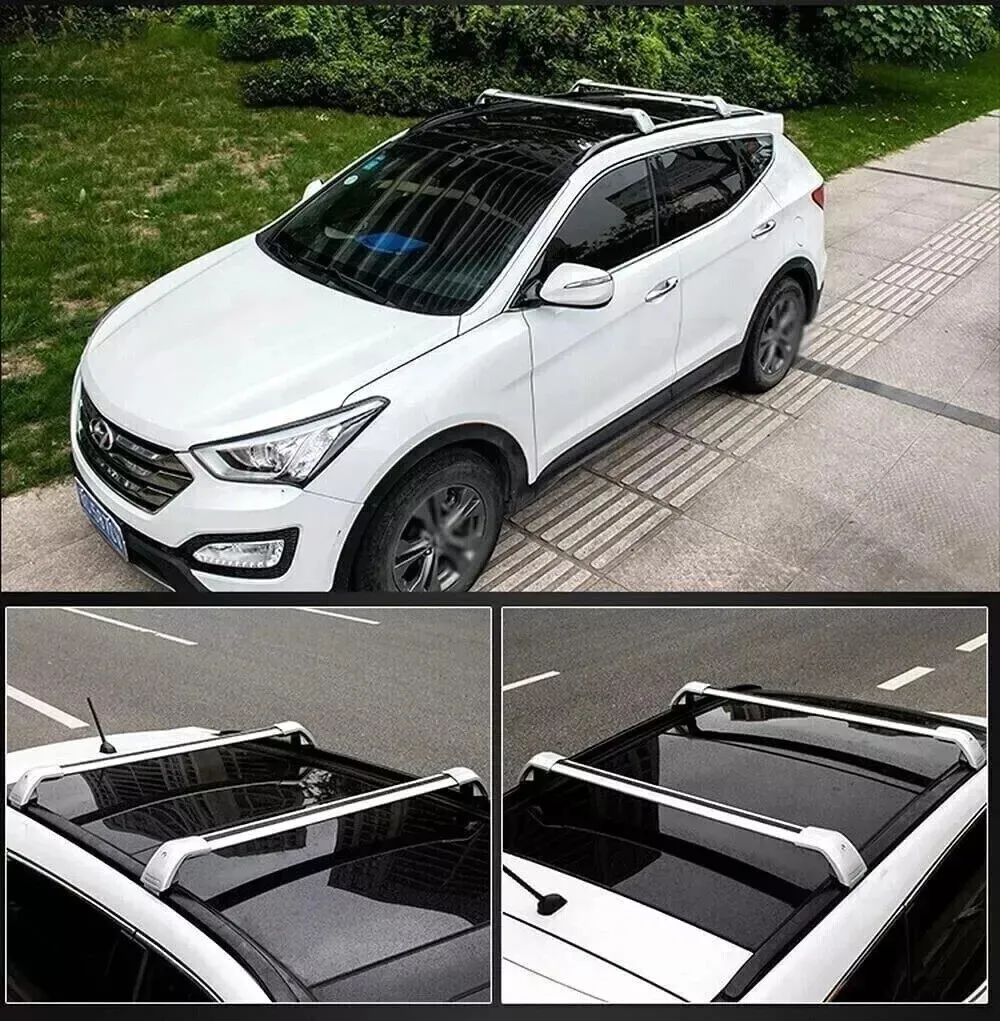 KINGGERI Lockable Roof Rack Cross Bars - 220lbs Capacity For 2025 Subaru Forester Sport/Touring Hybrid | Heavy Duty Aluminum Rails For Kayak, Canoe, Luggage - View #3