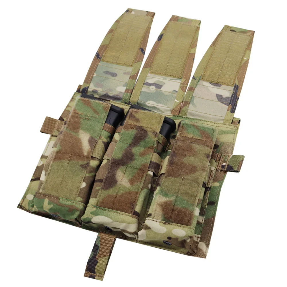 500d Nylon Dreifach beutel m4/5,56 Jagd weste abnehmbare Klappe Front tasche Platten träger Zubehör für avs spc jpc 2,0 Weste – Detail 5
