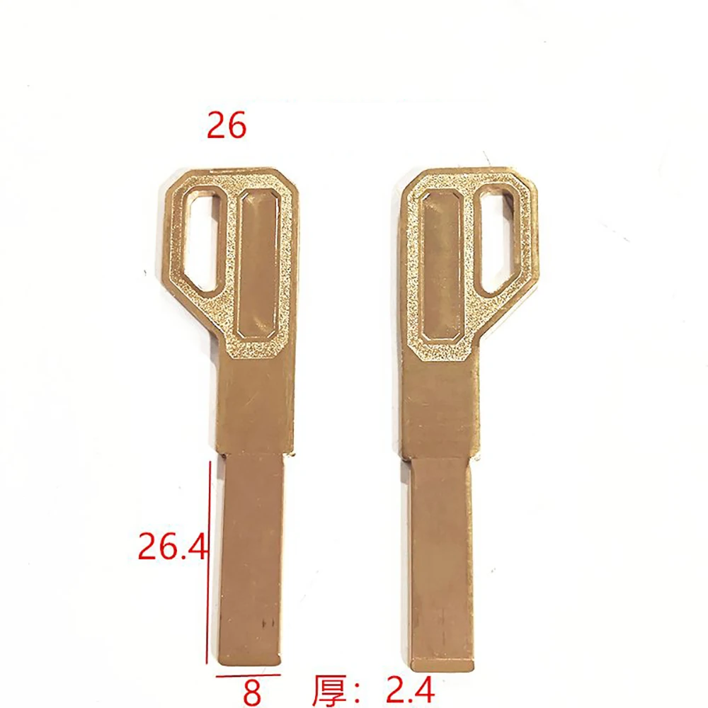 Lock Key Blanks Lock Cylinder Double Sided Flat Panel Padlock Key Blanks 10 pcs/lot