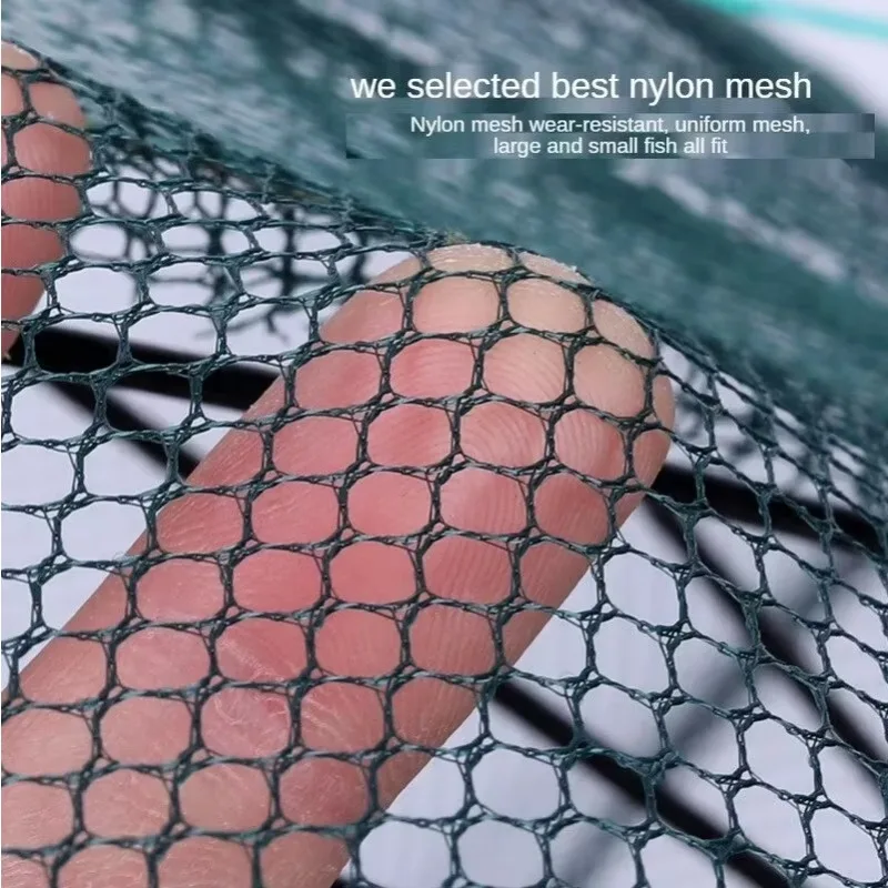4-16 Holes Strengthened Fishing Net Shrimp Cage Foldable Nylon Automatic Umbrella Shape Fish Trap Cast Folding Landing Net