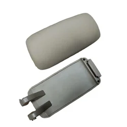 Black Leather Car Armrest Center Console Lid - Premium PU Leather Auto Accessory Replacement (Beige)