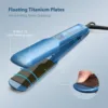 KIPOZI Adjustable Hair Straightener 1.75 Inch Wide Titanium Flat Iron Professional Styler LCD Display 30S Fast Heat Dual Voltage 3