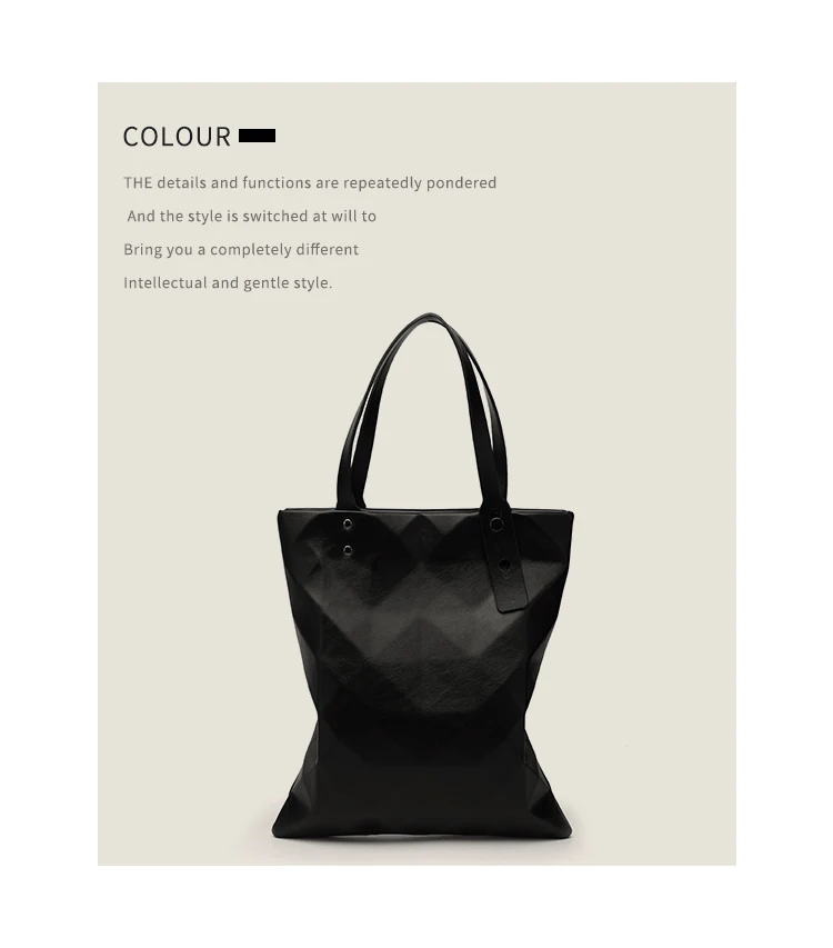 Shoulder Bags 2022 New High Capacity Summer Laser Geometric Tote Bag Fashionable Folding Rhombus Rhombus Bucket Bag Handbag pink shoulder bag