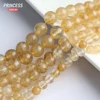 A++ Natural Citrine Yellow Watermelon Quartz Loose Beads for Jewelry Making Bracelet Stone Beads DIY Accessorie 4 6 8 10 12mm 6